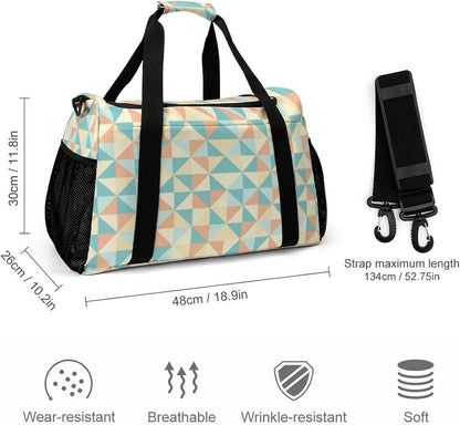 Large Capacity Duffel Bag for Gym Sports Travel Simple Organization Weekender Overnight