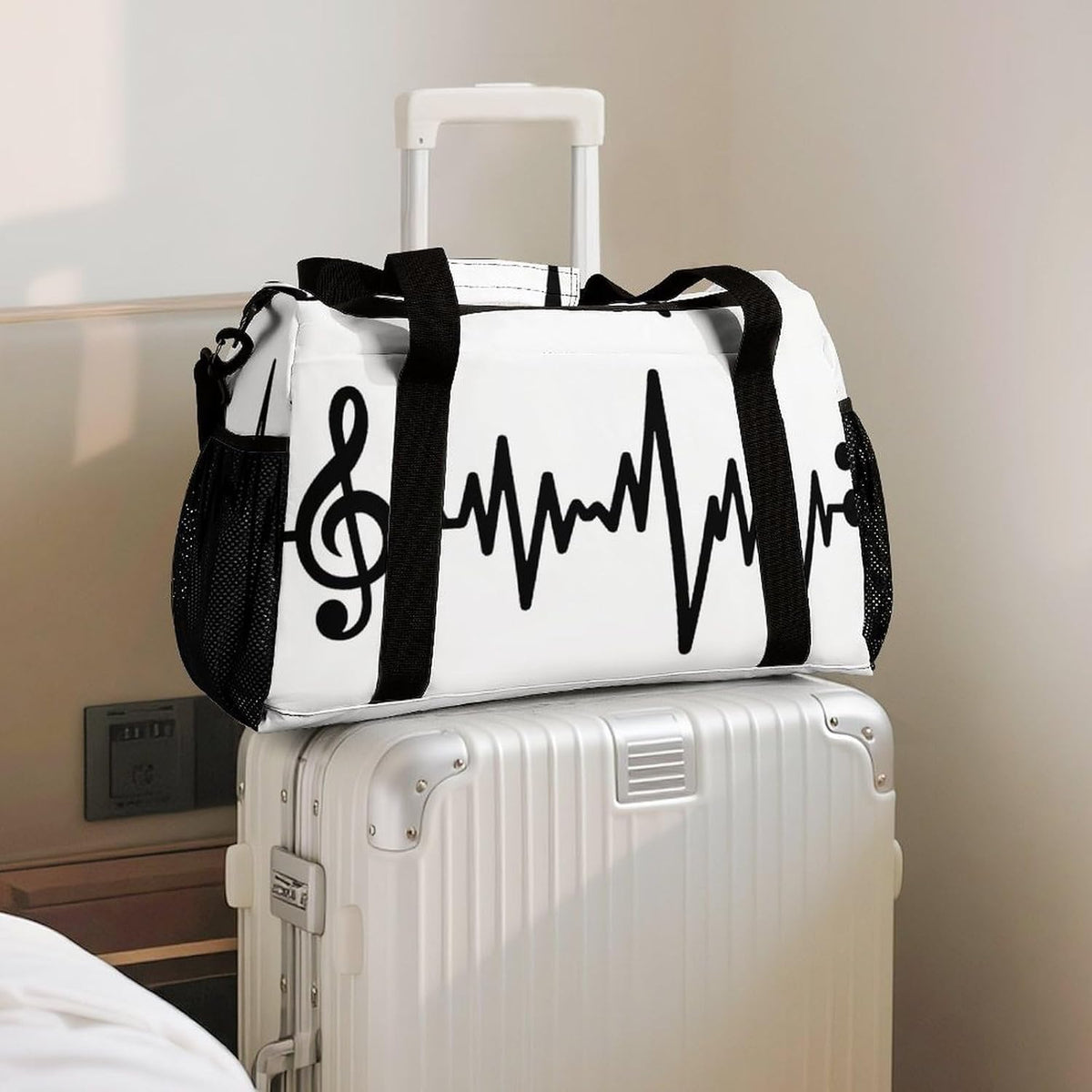 Large Capacity Duffel Bag for Gym Sports Travel Simple Organization Weekender Overnight