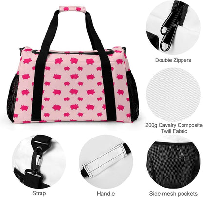 Large Capacity Duffel Bag for Gym Sports Travel Simple Organization Weekender Overnight