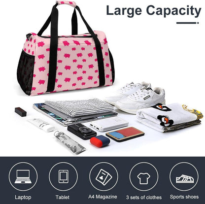 Large Capacity Duffel Bag for Gym Sports Travel Simple Organization Weekender Overnight
