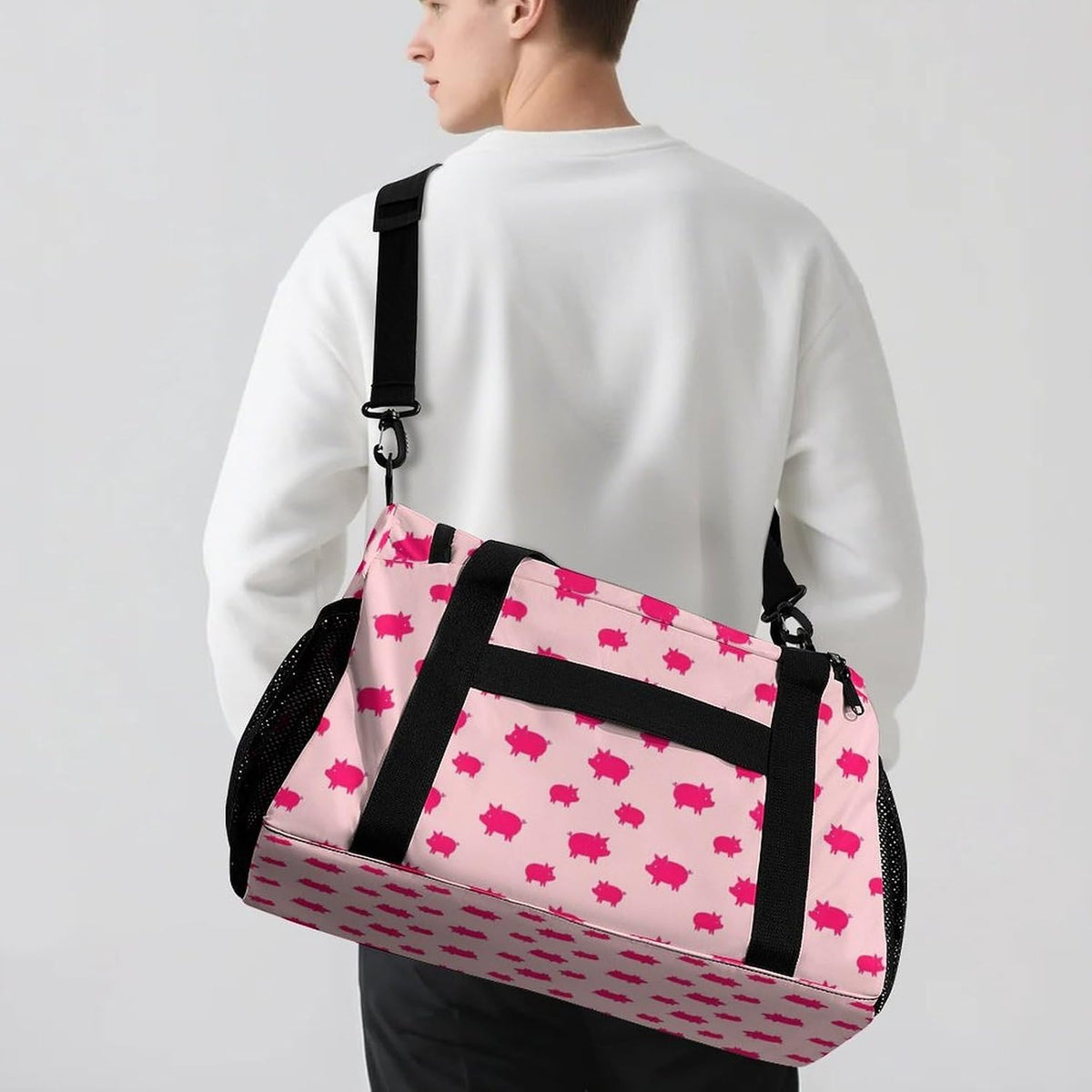 Large Capacity Duffel Bag for Gym Sports Travel Simple Organization Weekender Overnight