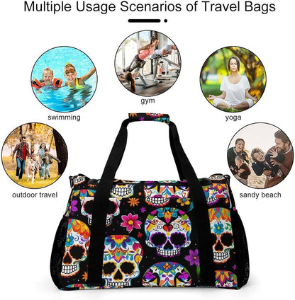Large Capacity Duffel Bag for Gym Sports Travel Simple Organization Weekender Overnight