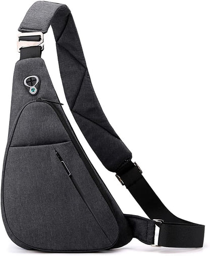 Sling Bag Small Waterproof Shoulder Backpack For Travel Hiking Anti-Thief Crossbody Chest Daypack Personal Pocket Bag