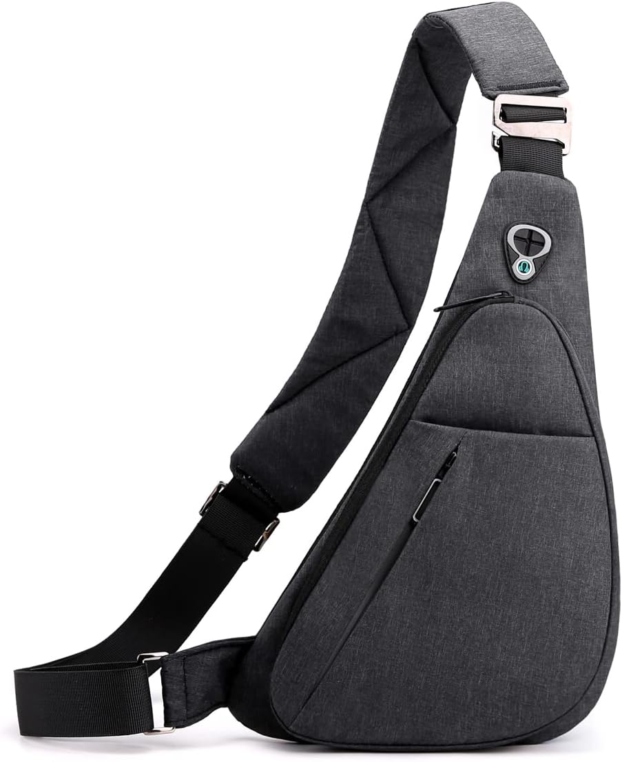 Sling Bag Small Waterproof Shoulder Backpack For Travel Hiking Anti-Thief Crossbody Chest Daypack Personal Pocket Bag