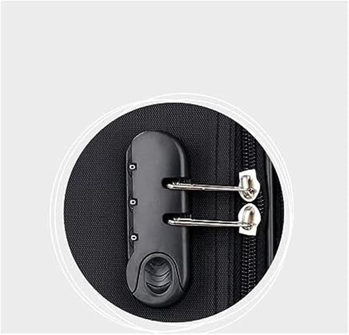Lightweight Suitcase Softside Luggage with Spinner Wheels,Expandable Softside Carry-On Suitcase Checked Luggage Carry on Luggage (Color : Black, Size : 20in)