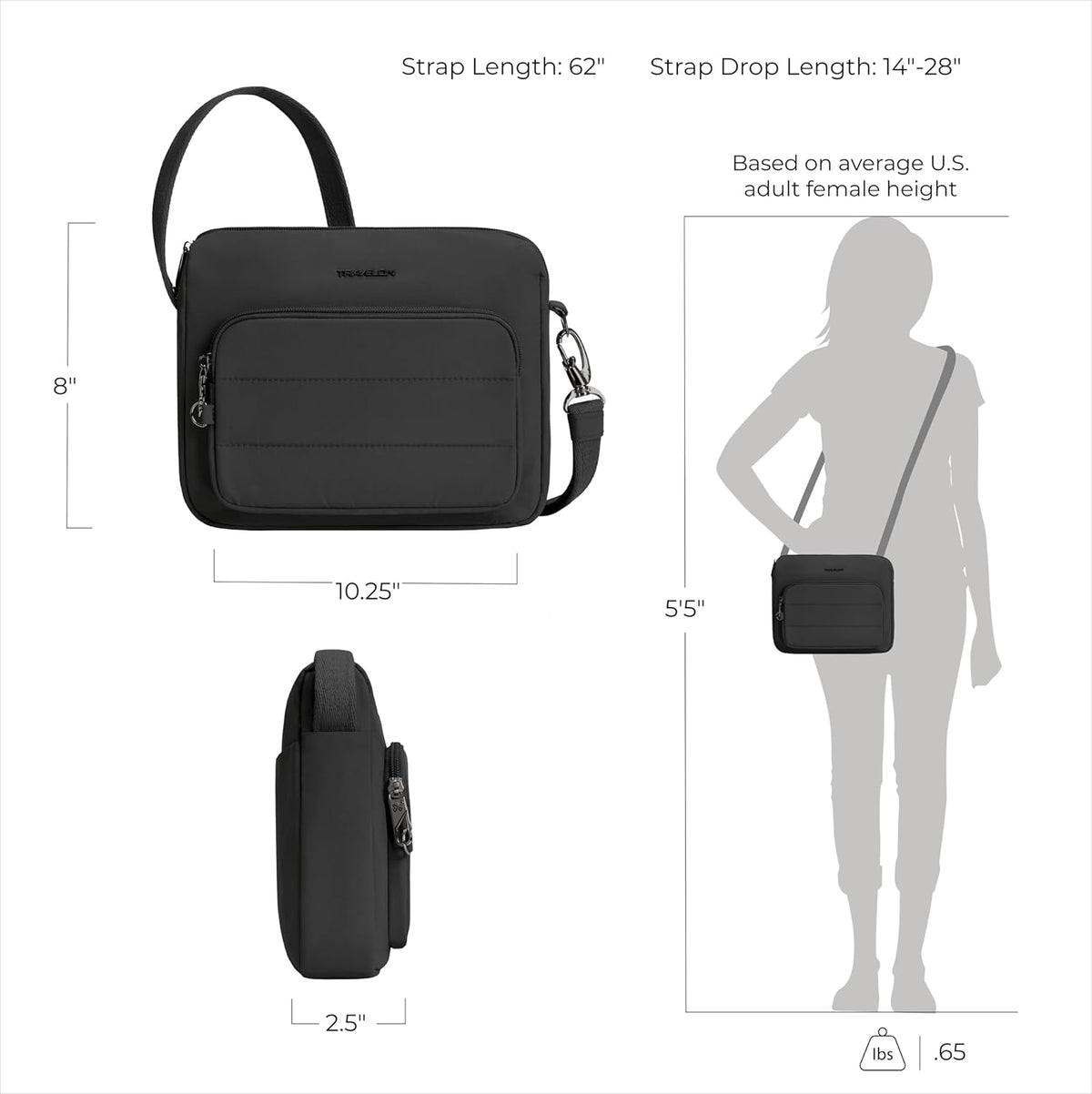 Anti-Theft Roam East/West Crossbody