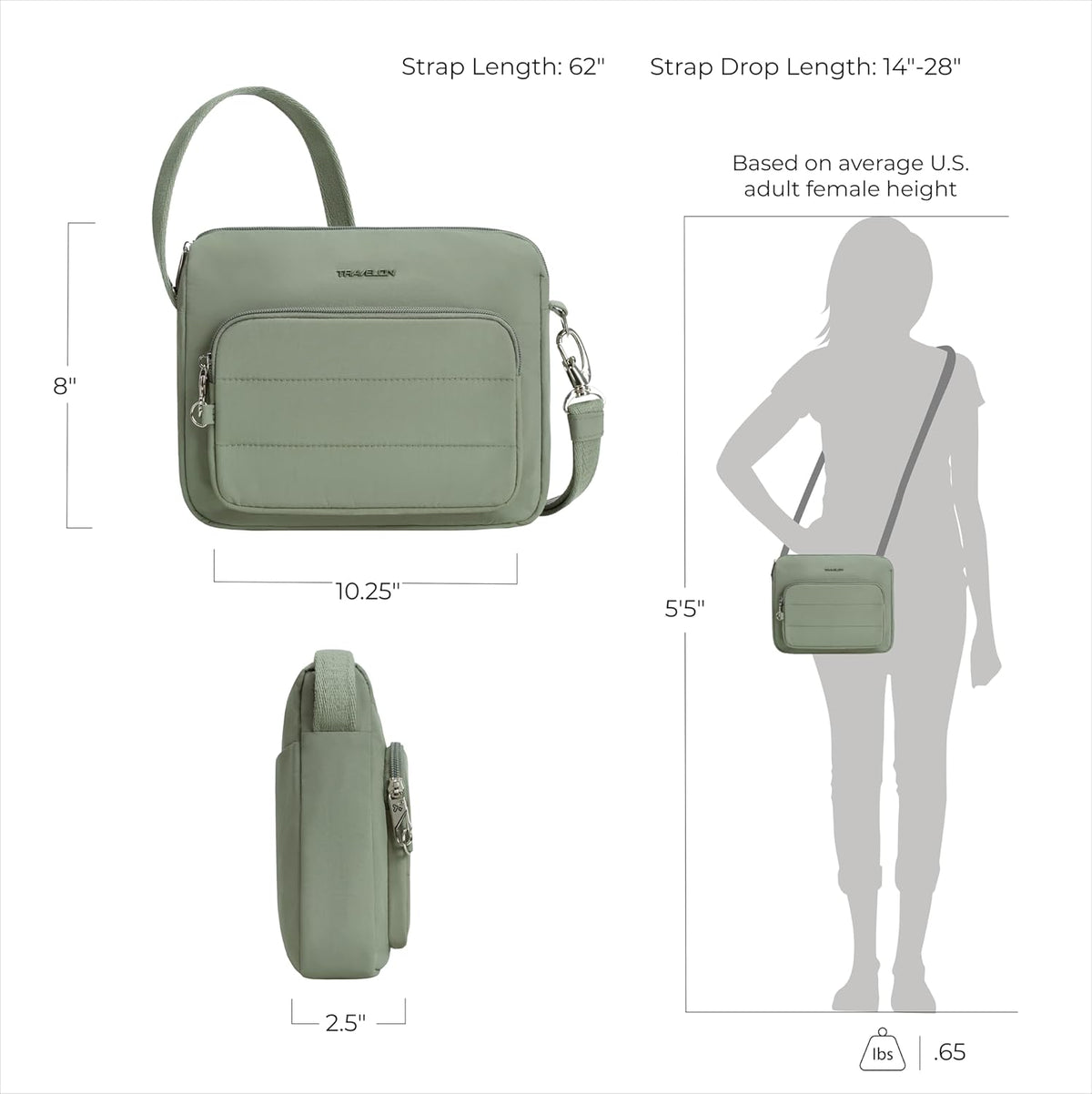 Anti-Theft Roam East/West Crossbody