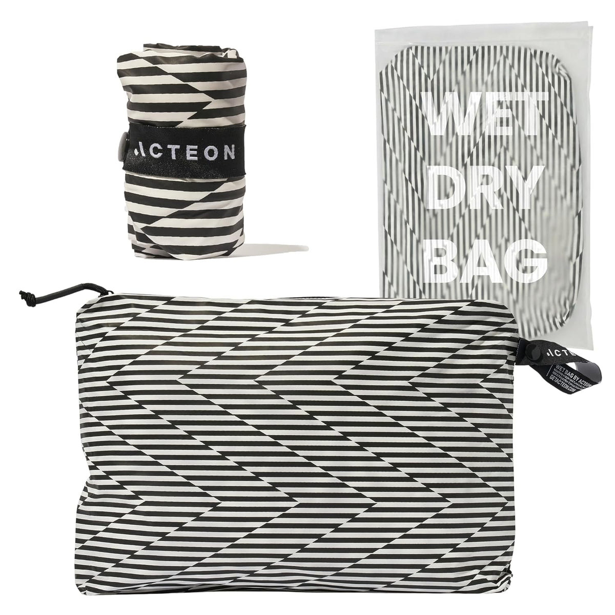 Wet Dry Bag, Large Travel Water-Resistant Swimsuit & Clothes Organizer, Foldable Pocket Sized Pool, Beach & Gym Bags, Fit for Bikini, Swim Workout Shoes & Towels, Toiletries, Dirty Laundry
