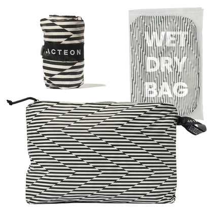 Wet Dry Bag, Large Travel Water-Resistant Swimsuit & Clothes Organizer, Foldable Pocket Sized Pool, Beach & Gym Bags, Fit for Bikini, Swim Workout Shoes & Towels, Toiletries, Dirty Laundry