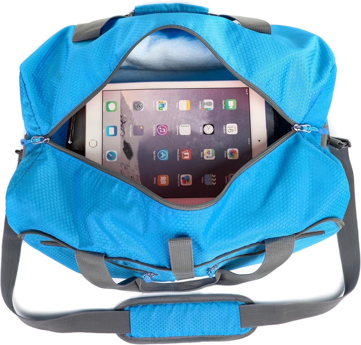 Bago Foldable Duffle Bag for Camping & Travel with Shoe Compartment. Large Duffle Bag for Women & Men. Durable Lightweight Duffel Bags for Traveling. 80L