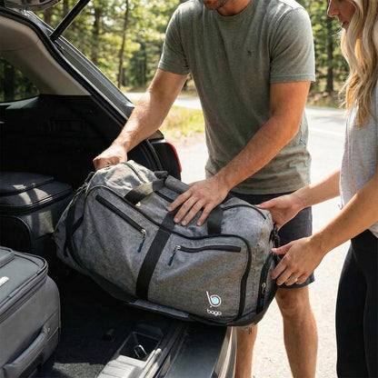 Bago Foldable Duffle Bag for Camping & Travel with Shoe Compartment. Large Duffle Bag for Women & Men. Durable Lightweight Duffel Bags for Traveling. 80L
