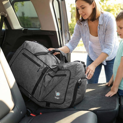 Bago Foldable Duffle Bag for Camping & Travel with Shoe Compartment. Large Duffle Bag for Women & Men. Durable Lightweight Duffel Bags for Traveling. 80L