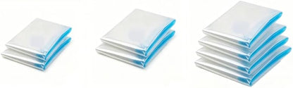 8 Pack Large Heavy Duty Roll Up Compression Bags S/M/L Mixed Sizes Space Saver Vacuum Bags Hand Roll Storage Bags for Winter Coats Jackets Sweaters Blankets Pillows for Home Closet
