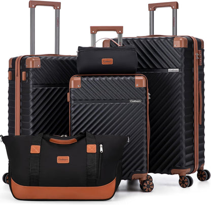Carry On Luggage 22x14x9 Airline Approved, Hardside 20 Inch Carry on Suitcases with Wheels, Hard Shell ABS Lightweight Carry on Luggage Set, Travel Suitcase Set with TSA Lock, SkyBlue