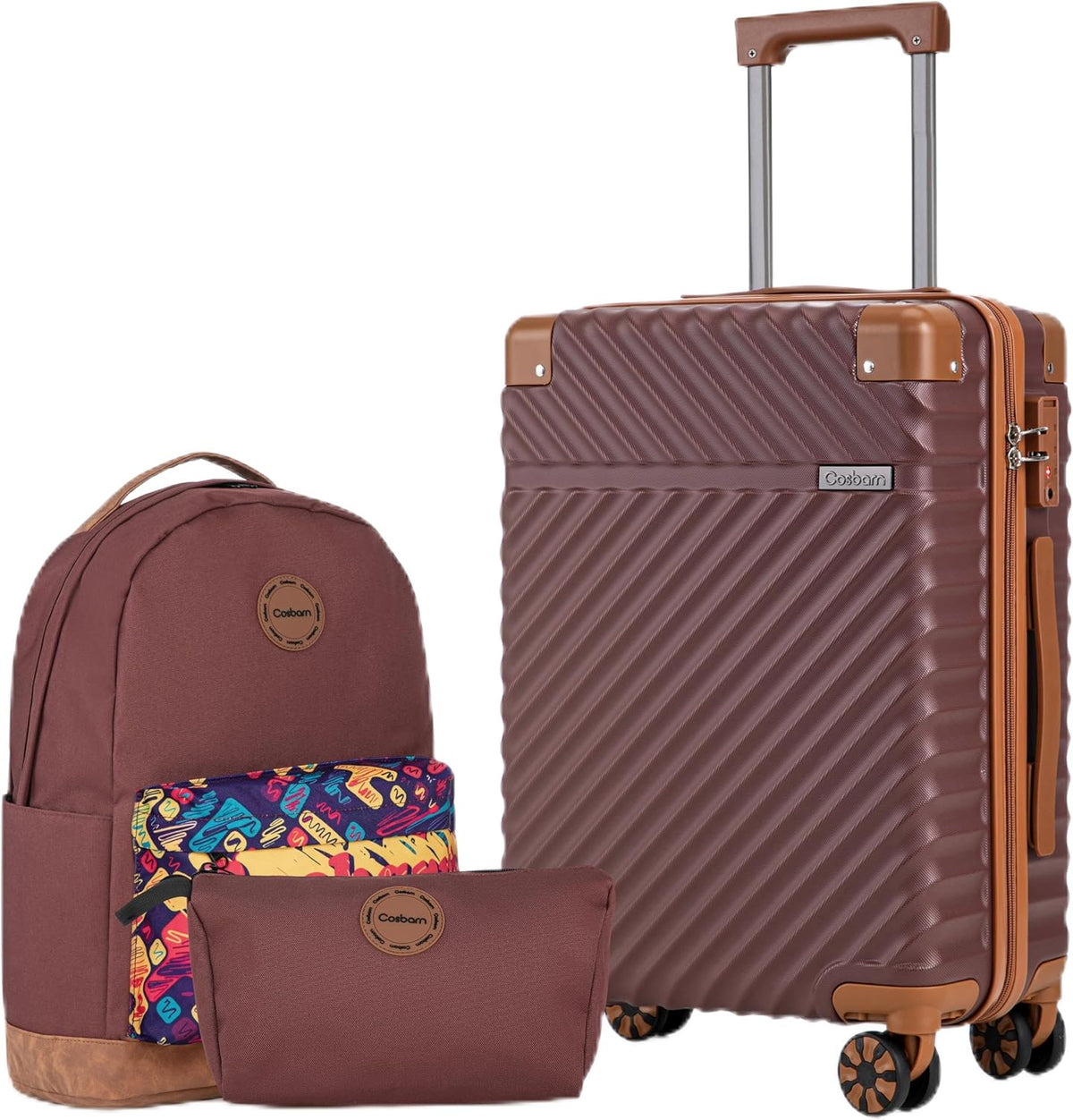 Carry On Luggage 22x14x9 Airline Approved, Hardside 20 Inch Carry on Suitcases with Wheels, Hard Shell ABS Lightweight Carry on Luggage Set, Travel Suitcase Set with TSA Lock, SkyBlue