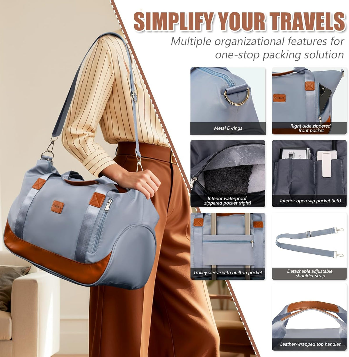 Carry On Luggage 22x14x9 Airline Approved, Hardside 20 Inch Carry on Suitcases with Wheels, Hard Shell ABS Lightweight Carry on Luggage Set, Travel Suitcase Set with TSA Lock, SkyBlue
