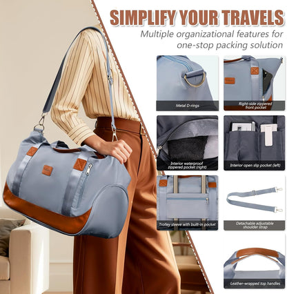 Carry On Luggage 22x14x9 Airline Approved, Hardside 20 Inch Carry on Suitcases with Wheels, Hard Shell ABS Lightweight Carry on Luggage Set, Travel Suitcase Set with TSA Lock, SkyBlue