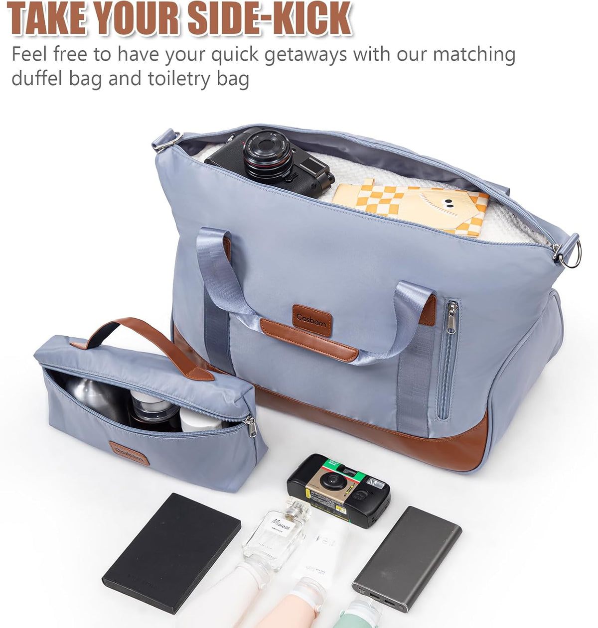 Carry On Luggage 22x14x9 Airline Approved, Hardside 20 Inch Carry on Suitcases with Wheels, Hard Shell ABS Lightweight Carry on Luggage Set, Travel Suitcase Set with TSA Lock, SkyBlue