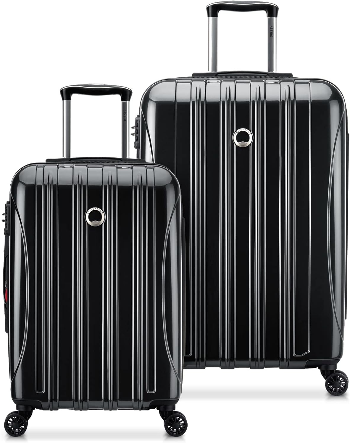 DELSEY PARIS Helium Aero Hardside Expandable Luggage with Spinner Wheels, Brick Red, Carry-On Plus 21 Inch