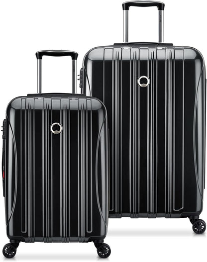 DELSEY PARIS Helium Aero Hardside Expandable Luggage with Spinner Wheels, Brick Red, Carry-On Plus 21 Inch