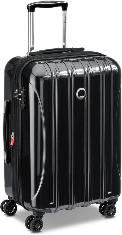 DELSEY PARIS Helium Aero Hardside Expandable Luggage with Spinner Wheels, Brick Red, Carry-On Plus 21 Inch