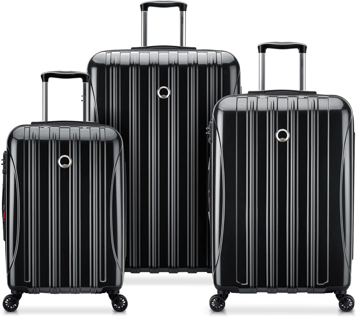 DELSEY PARIS Helium Aero Hardside Expandable Luggage with Spinner Wheels, Brick Red, Carry-On Plus 21 Inch