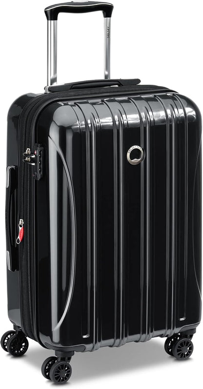 DELSEY PARIS Helium Aero Hardside Expandable Luggage with Spinner Wheels, Brick Red, Carry-On Plus 21 Inch