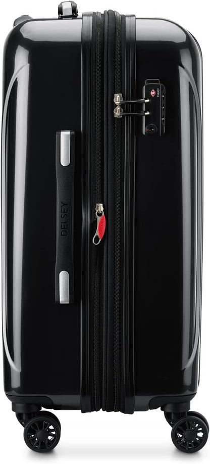 DELSEY PARIS Helium Aero Hardside Expandable Luggage with Spinner Wheels, Brick Red, Carry-On Plus 21 Inch