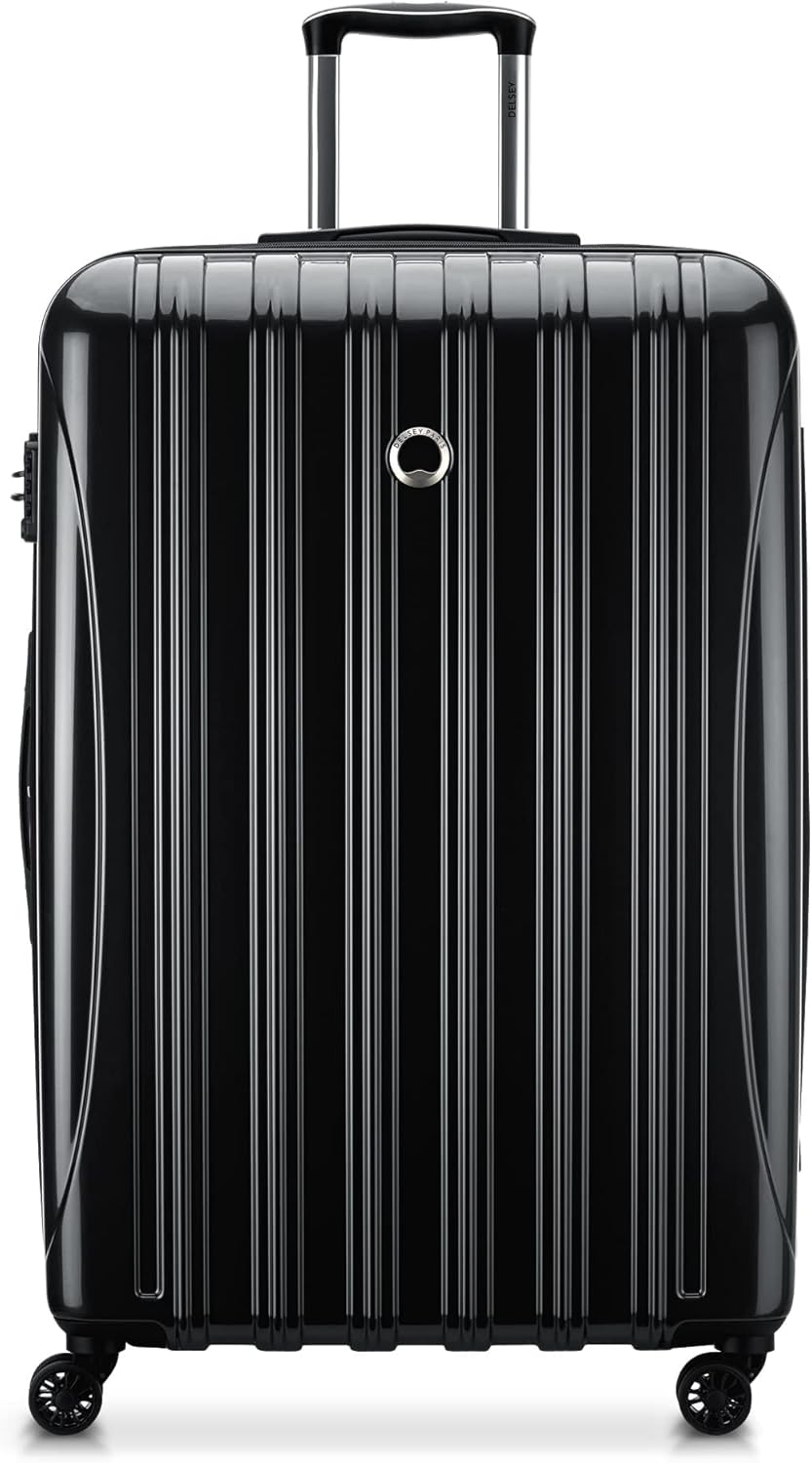DELSEY PARIS Helium Aero Hardside Expandable Luggage with Spinner Wheels, Brick Red, Carry-On Plus 21 Inch
