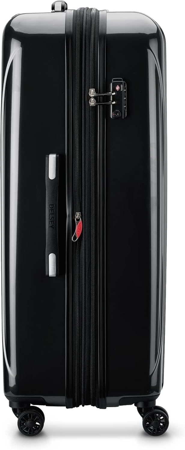 DELSEY PARIS Helium Aero Hardside Expandable Luggage with Spinner Wheels, Brick Red, Carry-On Plus 21 Inch