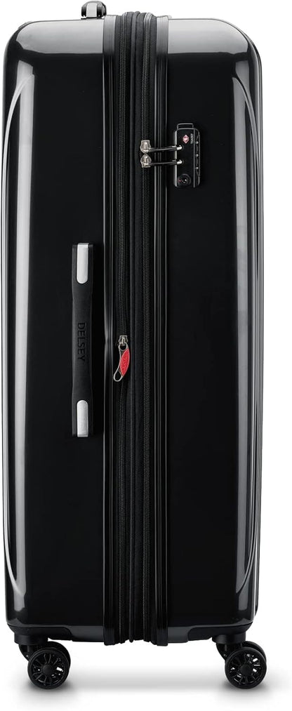 DELSEY PARIS Helium Aero Hardside Expandable Luggage with Spinner Wheels, Brick Red, Carry-On Plus 21 Inch