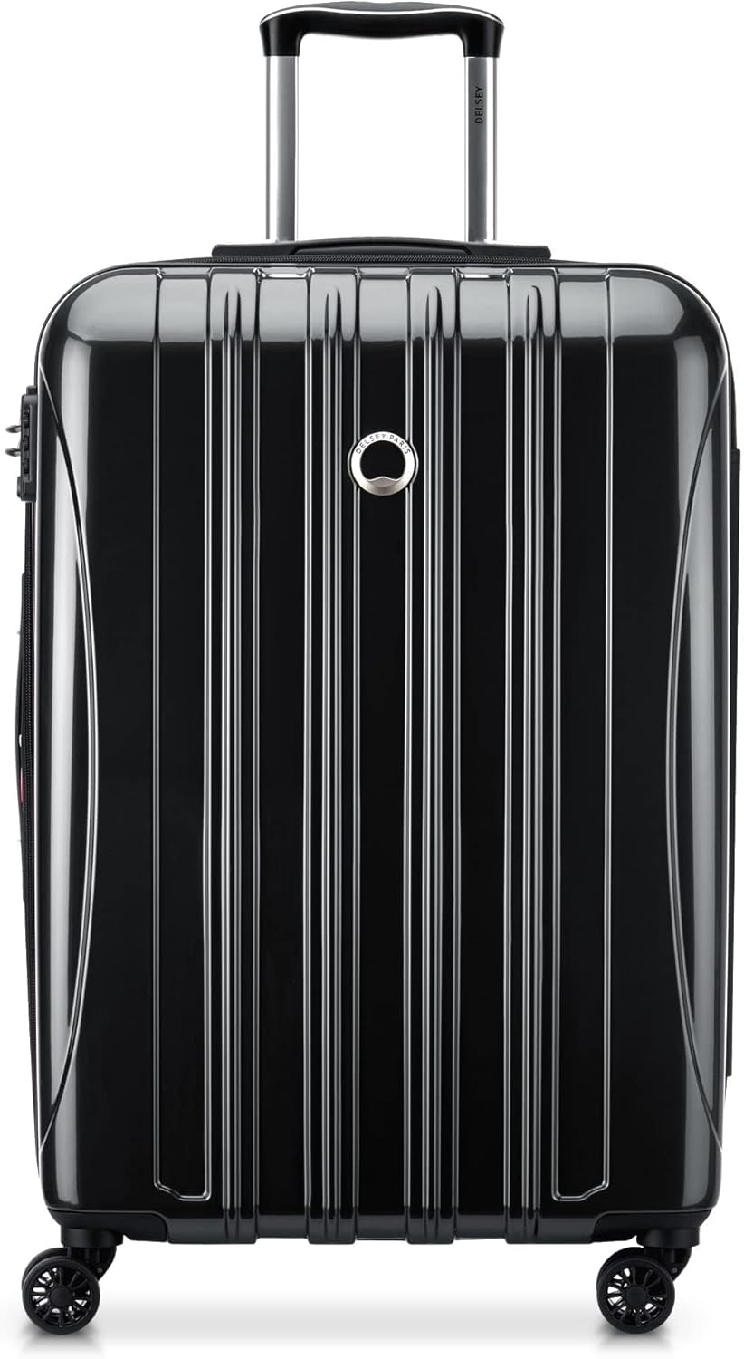 DELSEY PARIS Helium Aero Hardside Expandable Luggage with Spinner Wheels, Brick Red, Carry-On Plus 21 Inch
