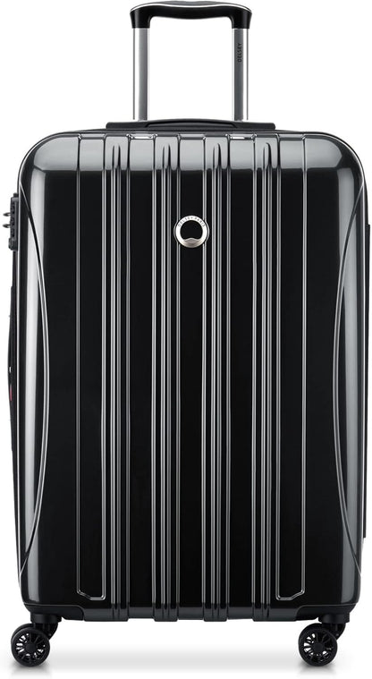 DELSEY PARIS Helium Aero Hardside Expandable Luggage with Spinner Wheels, Brick Red, Carry-On Plus 21 Inch