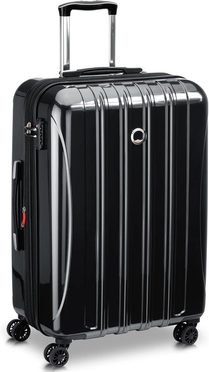 DELSEY PARIS Helium Aero Hardside Expandable Luggage with Spinner Wheels, Brick Red, Carry-On Plus 21 Inch