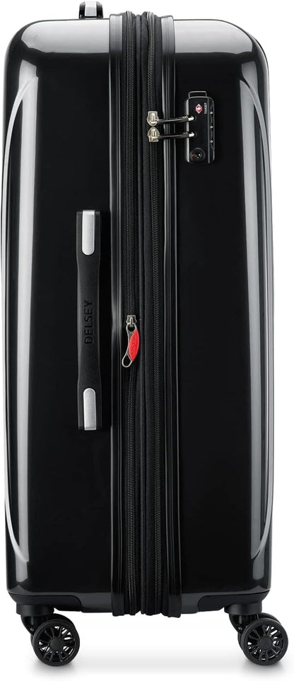 DELSEY PARIS Helium Aero Hardside Expandable Luggage with Spinner Wheels, Brick Red, Carry-On Plus 21 Inch