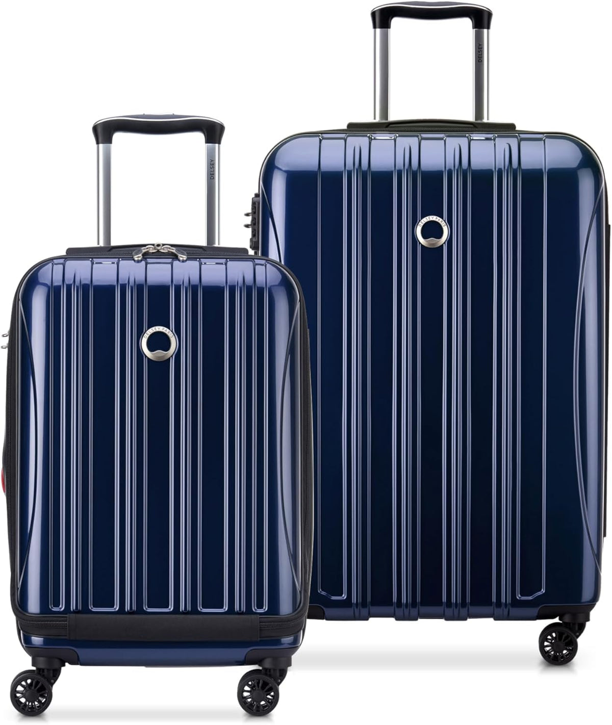 DELSEY PARIS Helium Aero Hardside Expandable Luggage with Spinner Wheels, Brick Red, Carry-On Plus 21 Inch