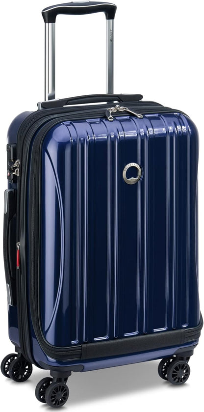 DELSEY PARIS Helium Aero Hardside Expandable Luggage with Spinner Wheels, Brick Red, Carry-On Plus 21 Inch