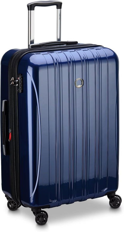 DELSEY PARIS Helium Aero Hardside Expandable Luggage with Spinner Wheels, Brick Red, Carry-On Plus 21 Inch