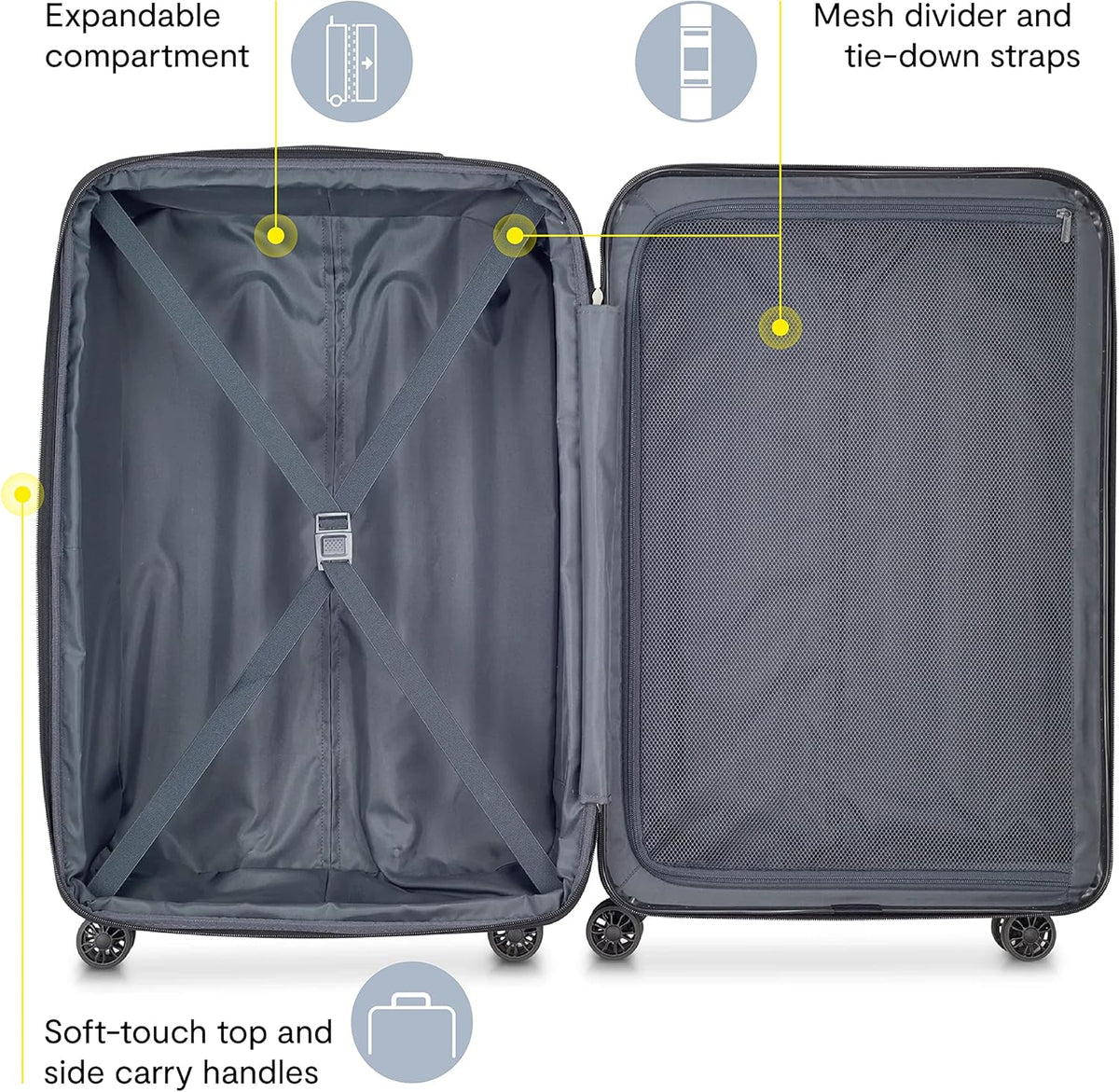 DELSEY PARIS Helium Aero Hardside Expandable Luggage with Spinner Wheels, Brick Red, Carry-On Plus 21 Inch