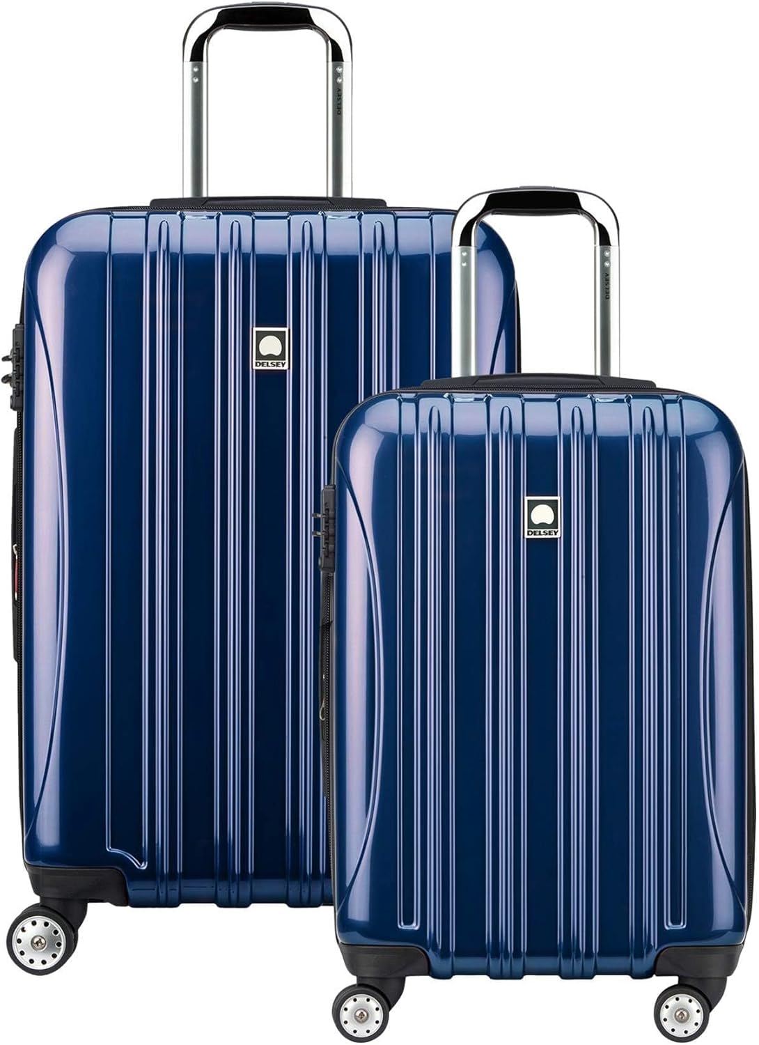 DELSEY PARIS Helium Aero Hardside Expandable Luggage with Spinner Wheels, Brick Red, Carry-On Plus 21 Inch