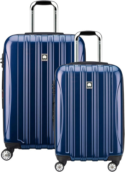 DELSEY PARIS Helium Aero Hardside Expandable Luggage with Spinner Wheels, Brick Red, Carry-On Plus 21 Inch