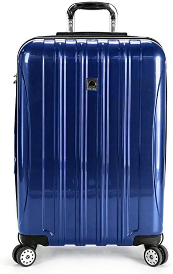 DELSEY PARIS Helium Aero Hardside Expandable Luggage with Spinner Wheels, Brick Red, Carry-On Plus 21 Inch