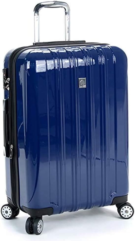 DELSEY PARIS Helium Aero Hardside Expandable Luggage with Spinner Wheels, Brick Red, Carry-On Plus 21 Inch