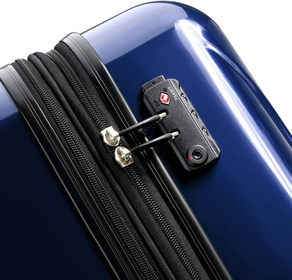 DELSEY PARIS Helium Aero Hardside Expandable Luggage with Spinner Wheels, Brick Red, Carry-On Plus 21 Inch