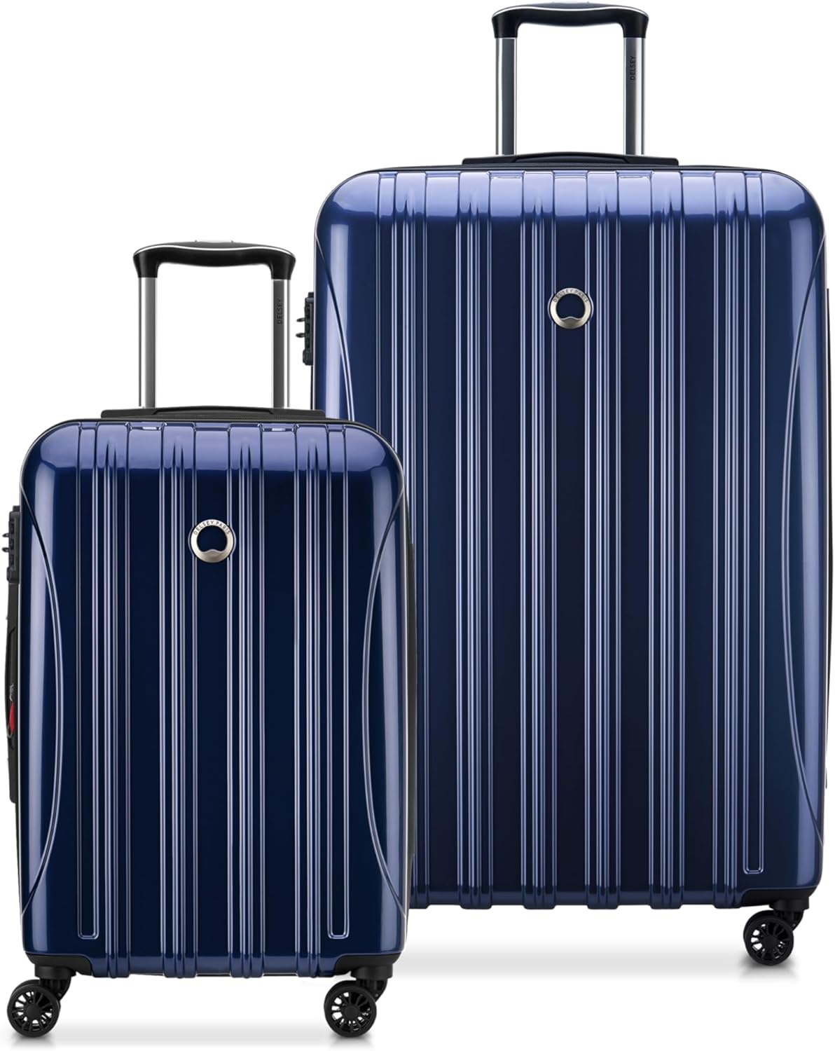 DELSEY PARIS Helium Aero Hardside Expandable Luggage with Spinner Wheels, Brick Red, Carry-On Plus 21 Inch