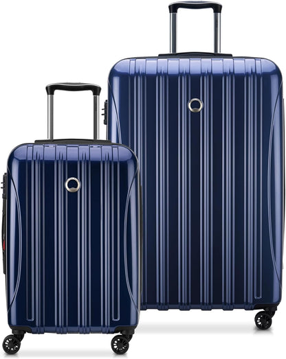 DELSEY PARIS Helium Aero Hardside Expandable Luggage with Spinner Wheels, Brick Red, Carry-On Plus 21 Inch