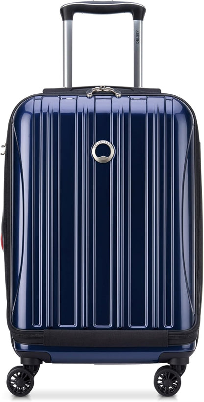 DELSEY PARIS Helium Aero Hardside Expandable Luggage with Spinner Wheels, Brick Red, Carry-On Plus 21 Inch