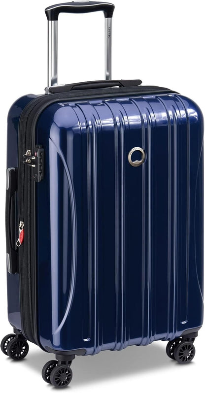 DELSEY PARIS Helium Aero Hardside Expandable Luggage with Spinner Wheels, Brick Red, Carry-On Plus 21 Inch