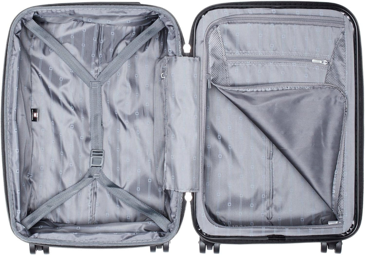 DELSEY PARIS Helium Aero Hardside Expandable Luggage with Spinner Wheels, Brick Red, Carry-On Plus 21 Inch