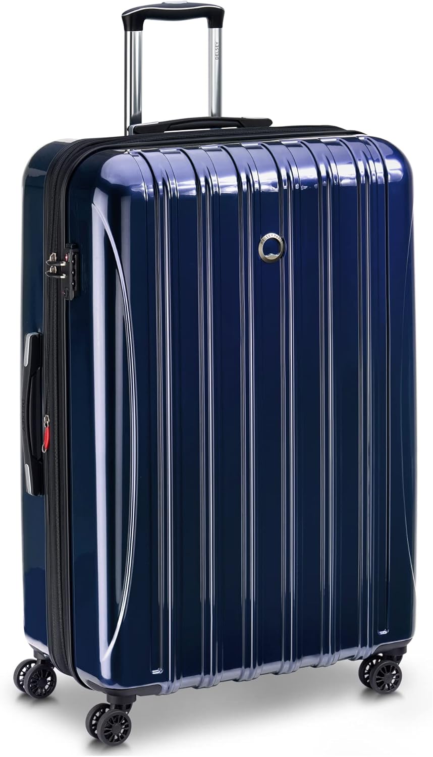 DELSEY PARIS Helium Aero Hardside Expandable Luggage with Spinner Wheels, Brick Red, Carry-On Plus 21 Inch
